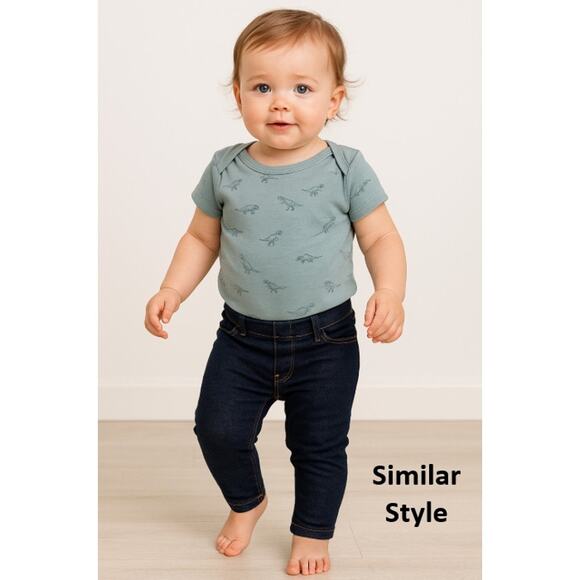 Tucker & Tate Baby Girls Jeggings 18M Dark Wash Denim Leggings Pants - Picture 5 of 5